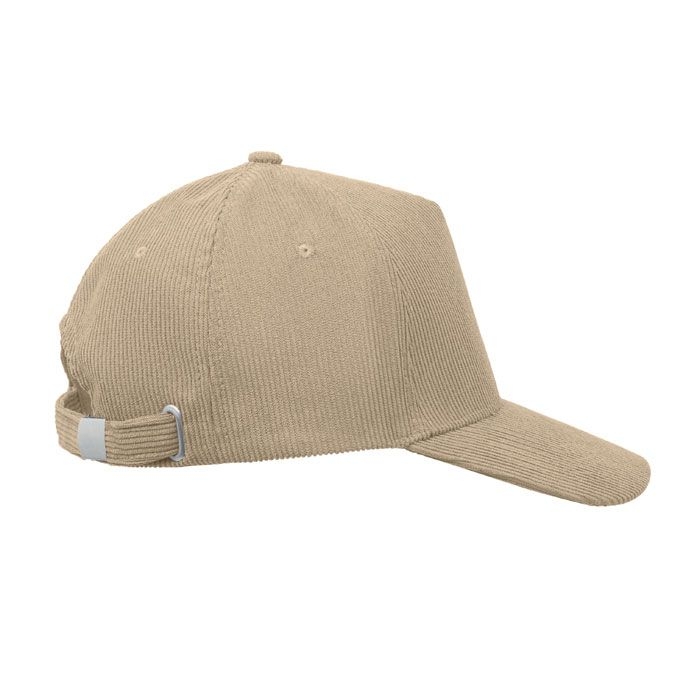 MO2879-13Wale Baseball Kappe 5 Panels Cord_ beige