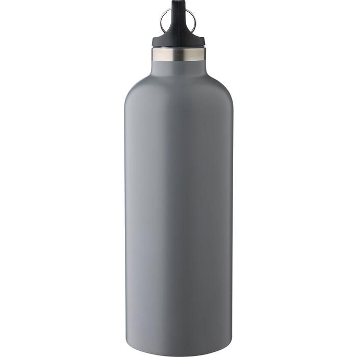 GI1204262-03Doppelwandige Flasche aus recyceltem Edelstahl _500 ml_ Lysandra_ grau