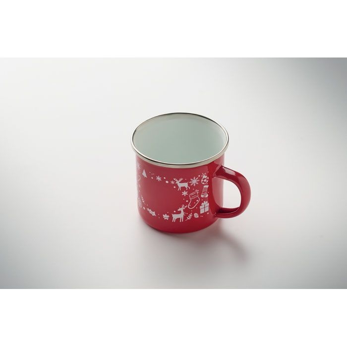 CX1595-05Seasomel Emaille-Becher 300ml_ rot