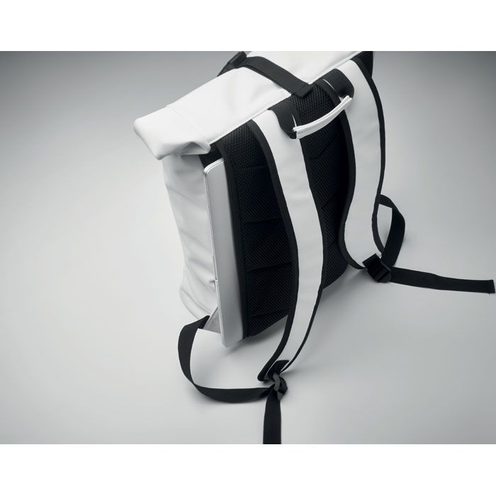 MO2230-06Bai Roll 15_ Rolltop-Rucksack PU_ weiss