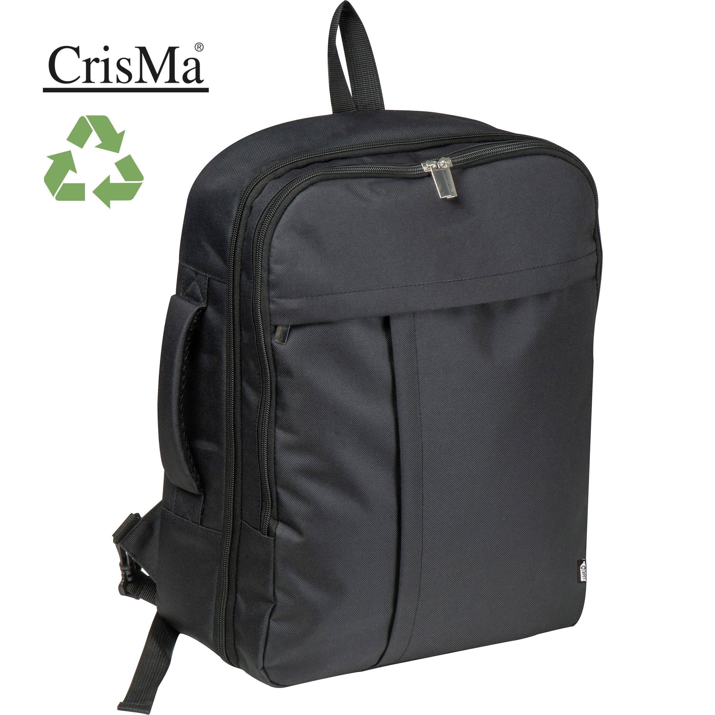 MA64399-03CrisMa Reiserucksack aus RPET JUTTA_ schwarz