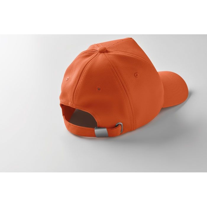 MO6831-10Senga RPET Baseball Kappe 5 Panels_ orange
