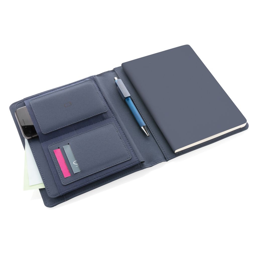 XDP774.17-5Impact AWARE™ RPET A5 Portfolio_ navy blau