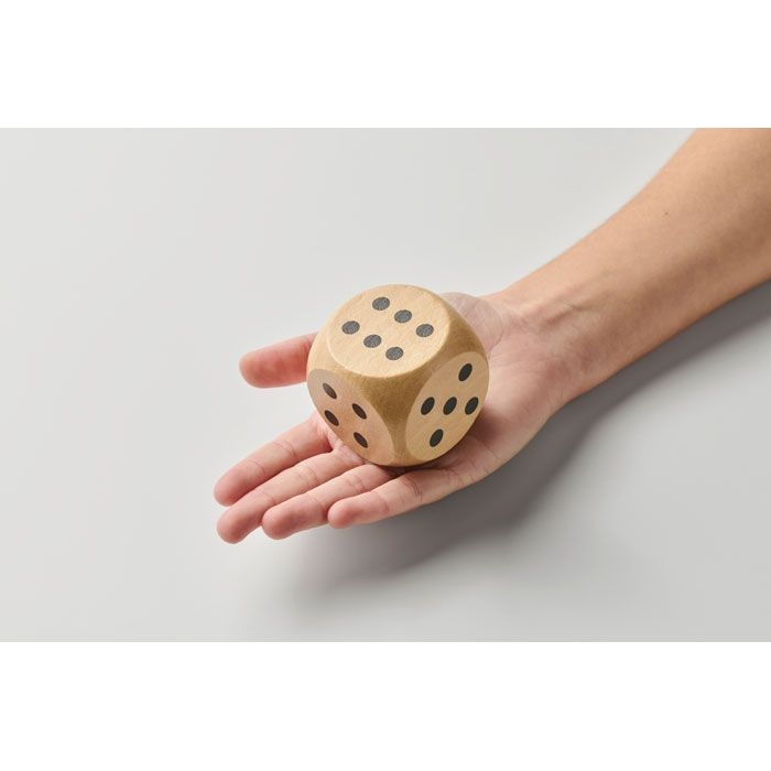 MO2614-40Dado Spielwuerfel Schima-Holz Ø 5cm_ holz
