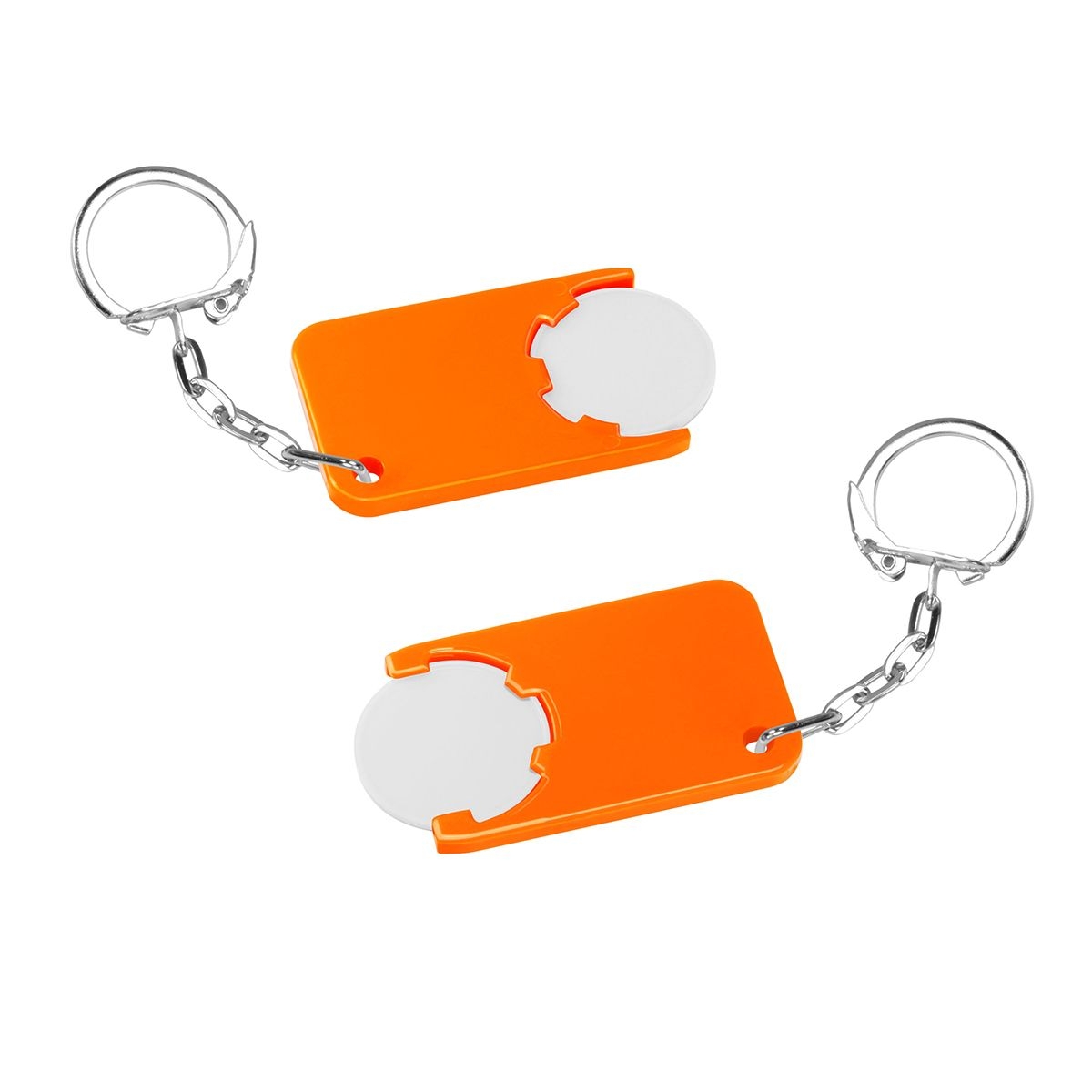 HE7454K-0-5Chiphalter mit 1€-Chip _Beta_ weiss_ orange