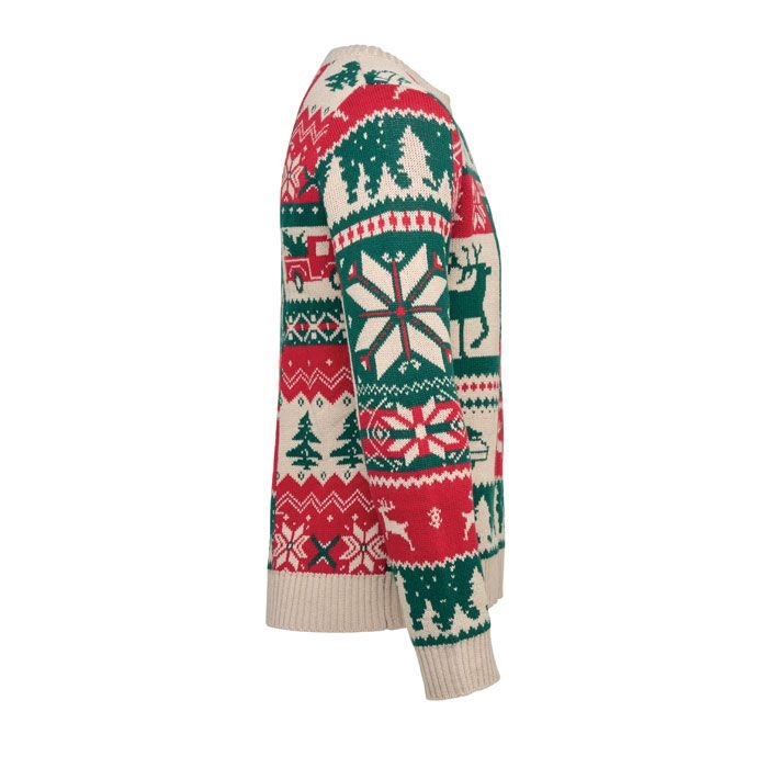 CX1601-13Shimis Weihnachtspullover S-M_ beige