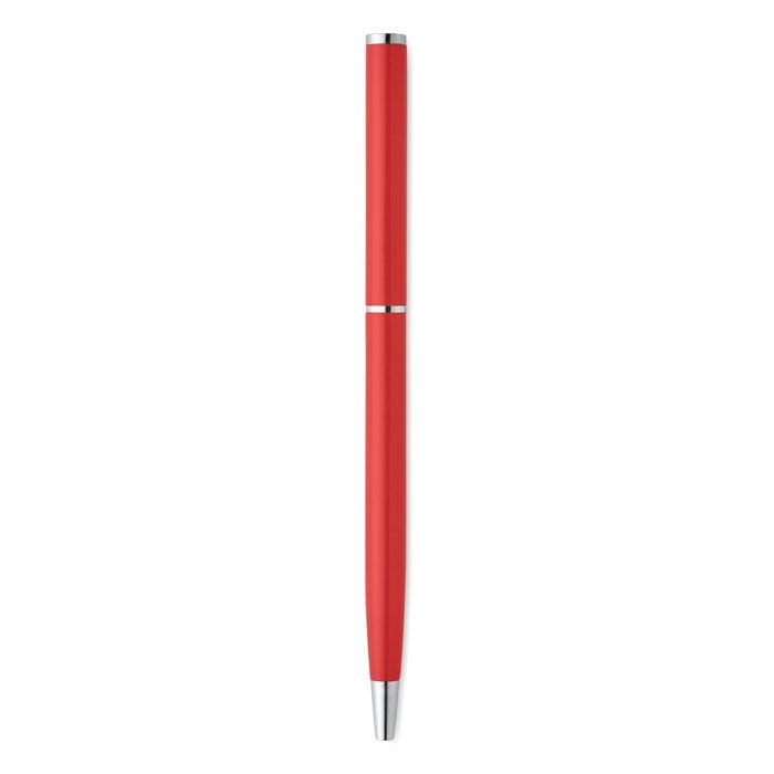 MO3139-05Nimes Drehkugelschreiber recy. Alu_ rot