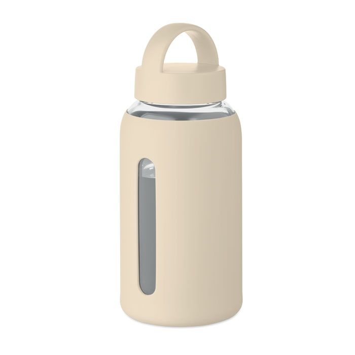 MO2912-13Boris Flasche Borosilikatglas 600ml_ beige