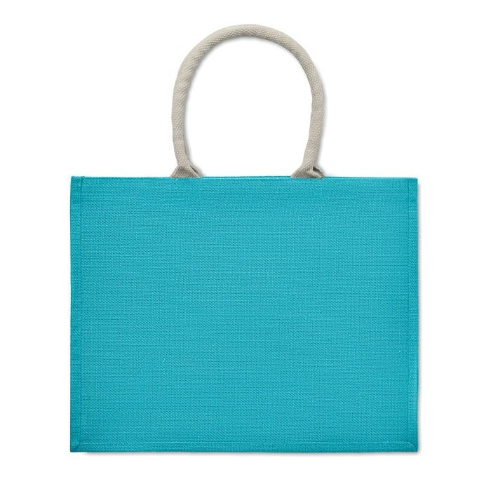 MO6443-12Aura Einkaufstasche Jute_ tuerkis