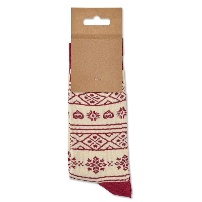 CX1575-13Soc Large Weihnachtssocken L_ beige