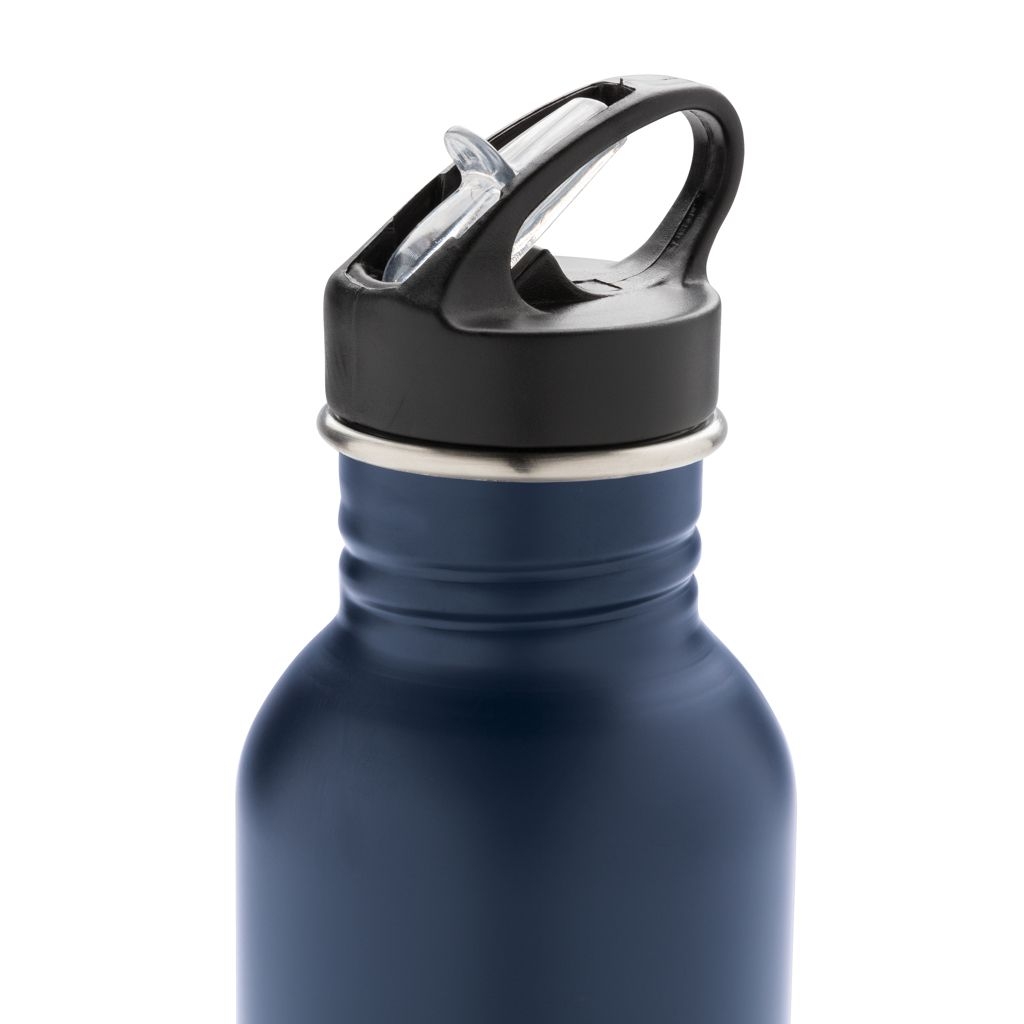 XDP436.42-0Deluxe Sportflasche aus Edelstahl_ navy blau