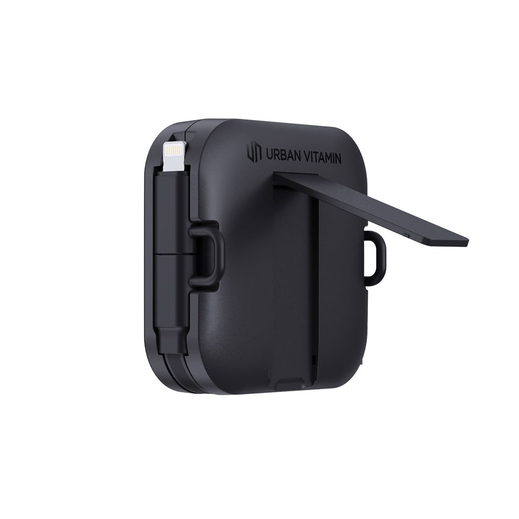 XDP302.72-01Urban Vitamin San Jose 100W-Halter mit einziehbarem Kabel_ schwarz