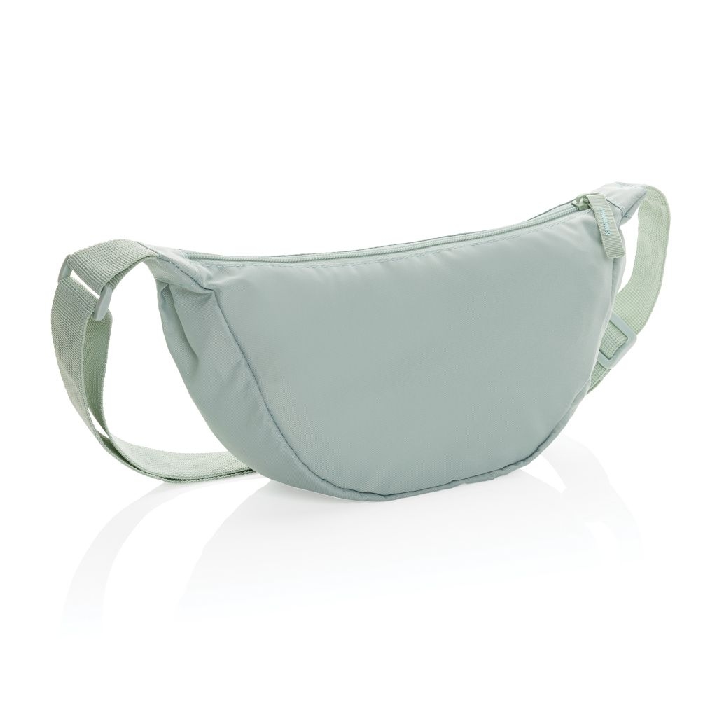 XDP763.20-17Crescent AWARE™ RPET Half-Moon Sling Tasche_ Iceberg green