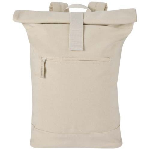 PF130123-1Recanvas 14” GRS recycelter Rolltop-Rucksack 16L_ sandstone