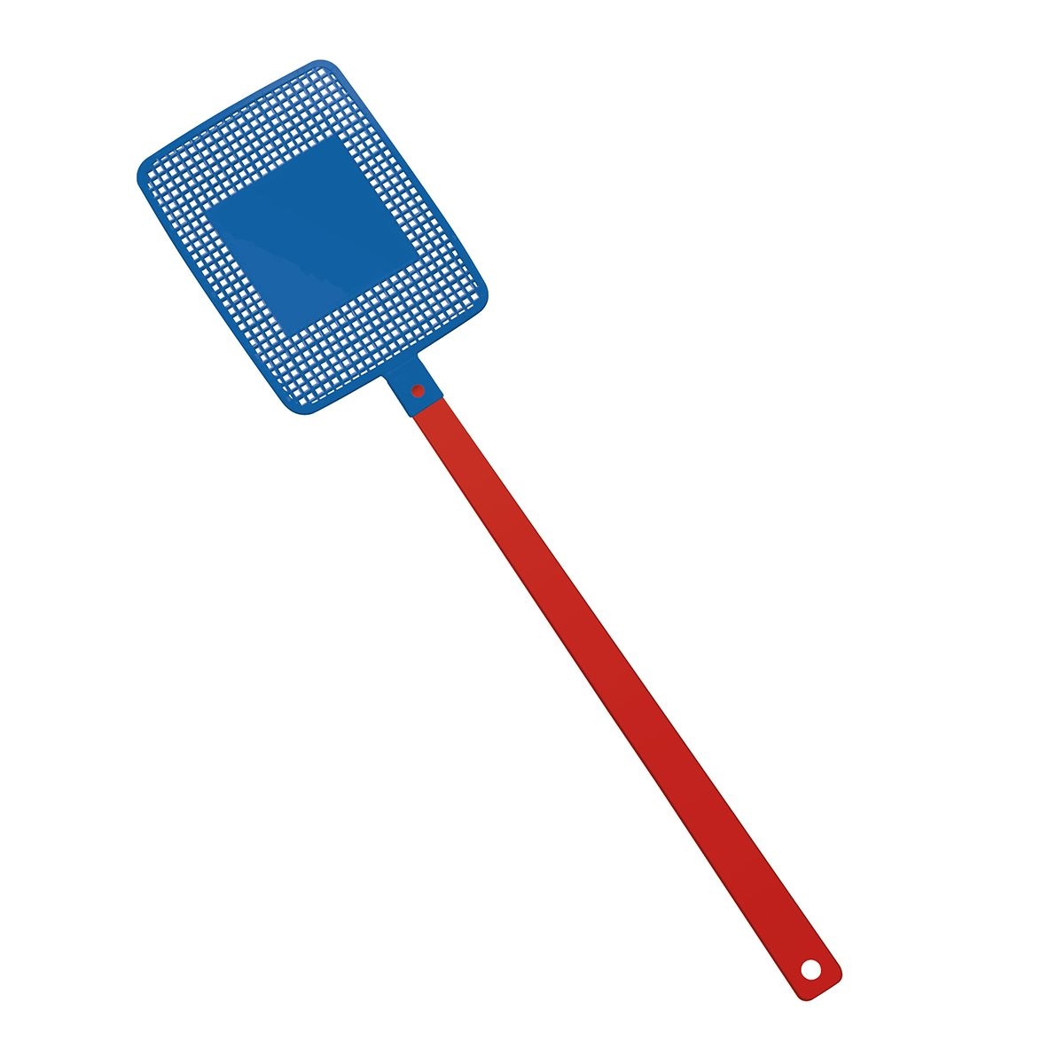 HE7806-1-3Fliegenklatsche _Rechteck_ rot_ blau