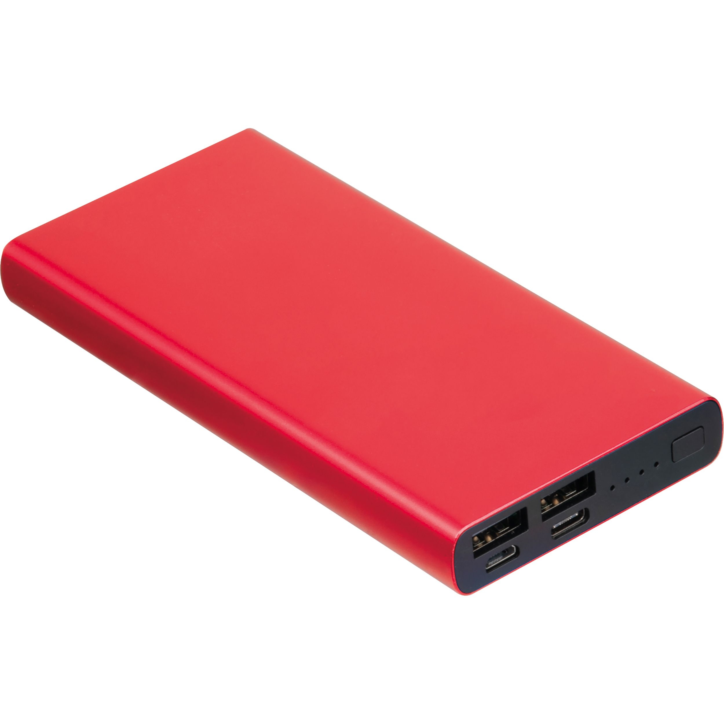 MA34503-05Powerbank aus recyceltem Aluminium 10.000 mAh GIORGIA_ rot