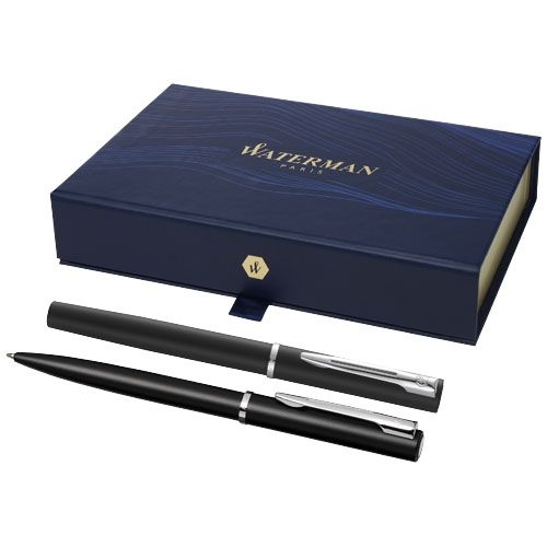 PF107824Waterman Allure Tintenroller und Kugelschreiber - Set _schwarze Mine_