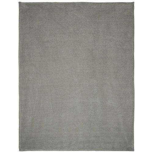 PF112810-2Bay Plaid-Decke aus extraweichem Coral-Fleece_ grau