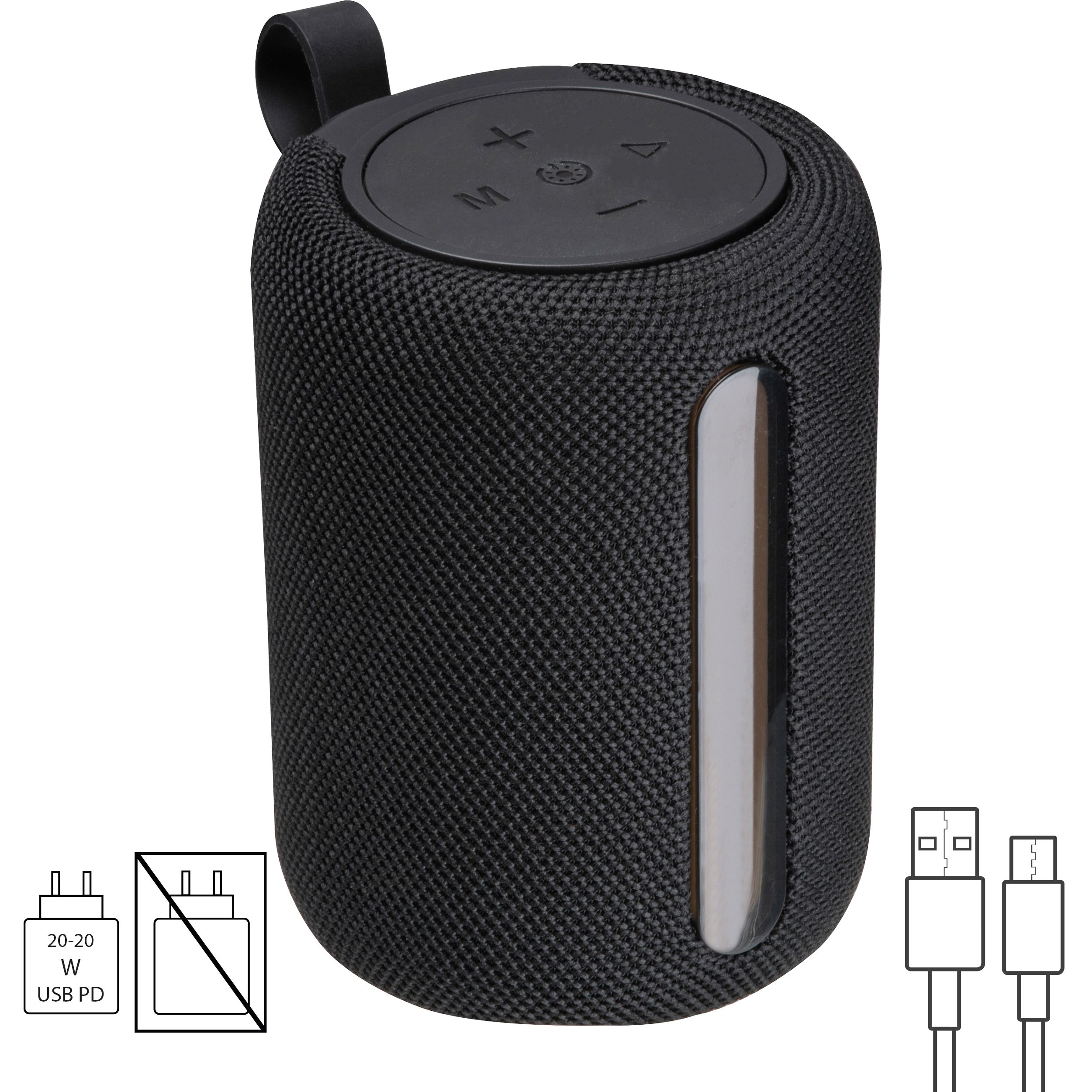 MA35244Lautsprecher mit LED Licht_ rund GRETA