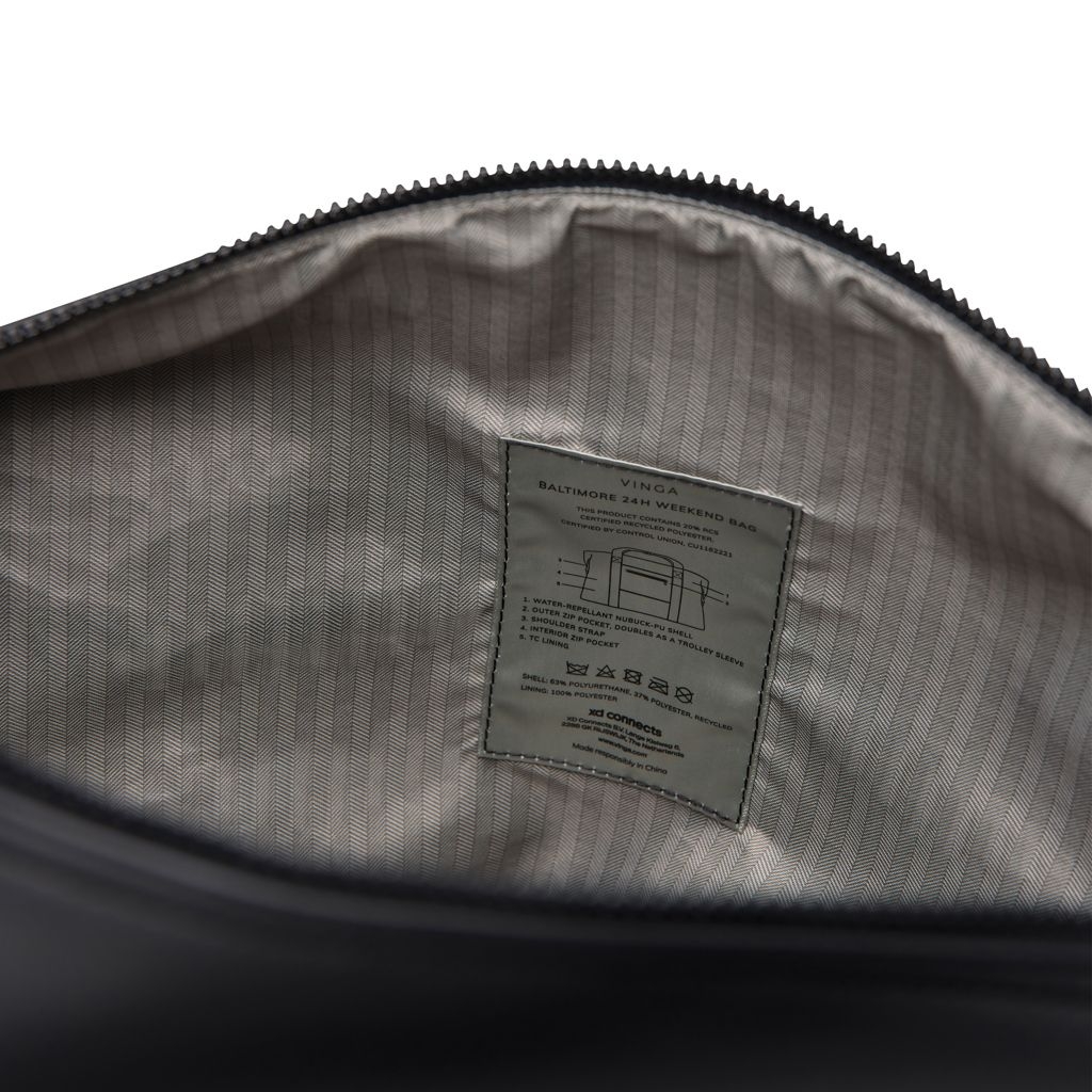 XDV70703-01VINGA Baltimore RCS 24h Wochenendtasche_ schwarz