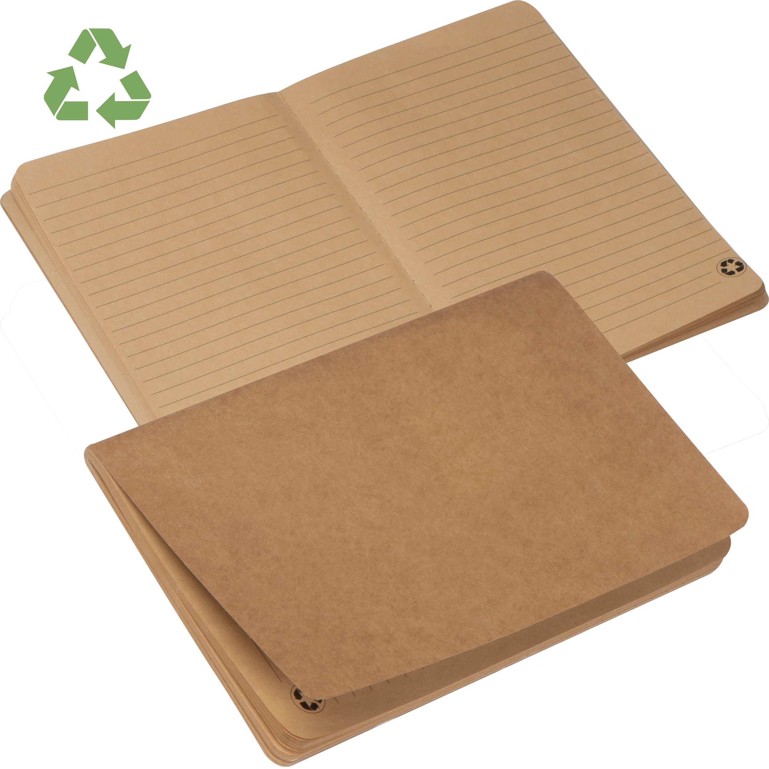 MA23386-13A5 Notizbuch aus Recycling Papier  BENEDETTO_ beige