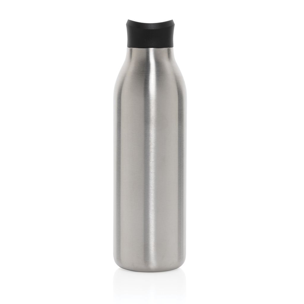 XDP438_09-02Avira Alok 360 Klick-Wasserflasche aus RCS rec. Stahl_ 600ml_ silber