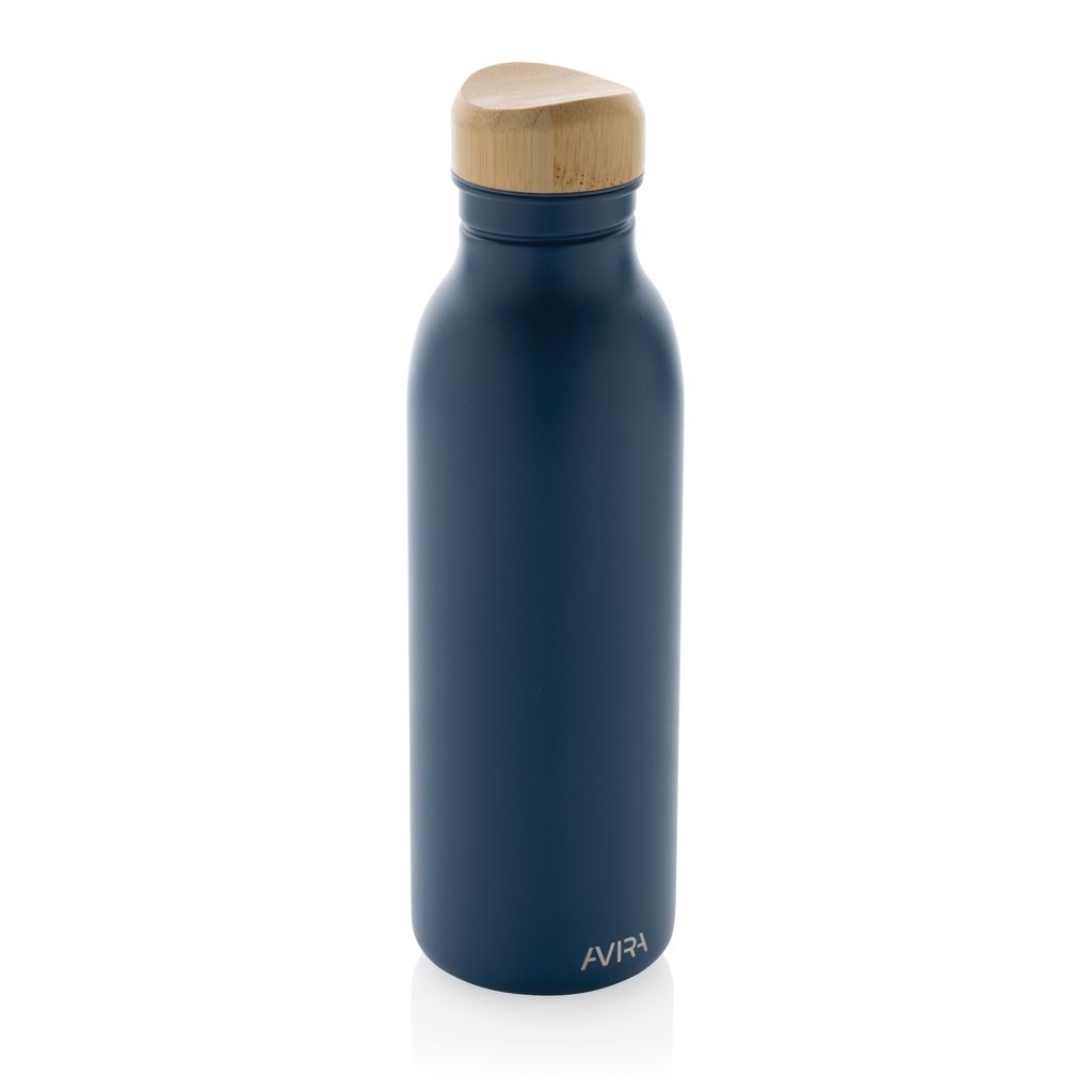 XDP438_06-5Avira Alcor 600ml Wasserflasche aus RCS rec. Stainless-Steel_ navy blau