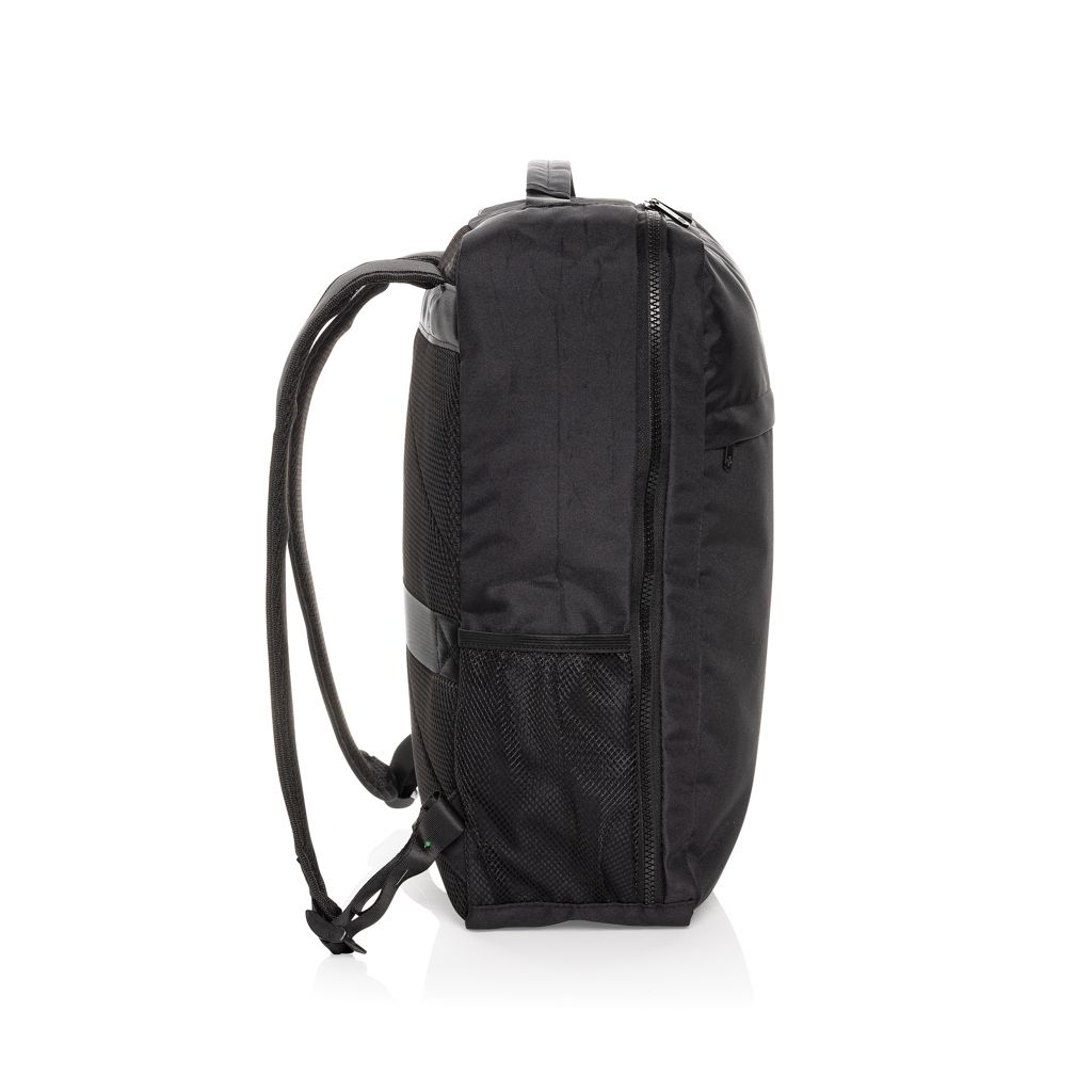 XDP763_43-01Swiss Peak Aware™ RPET Essential 15.6_ Laptop-Rucksack_ schwarz