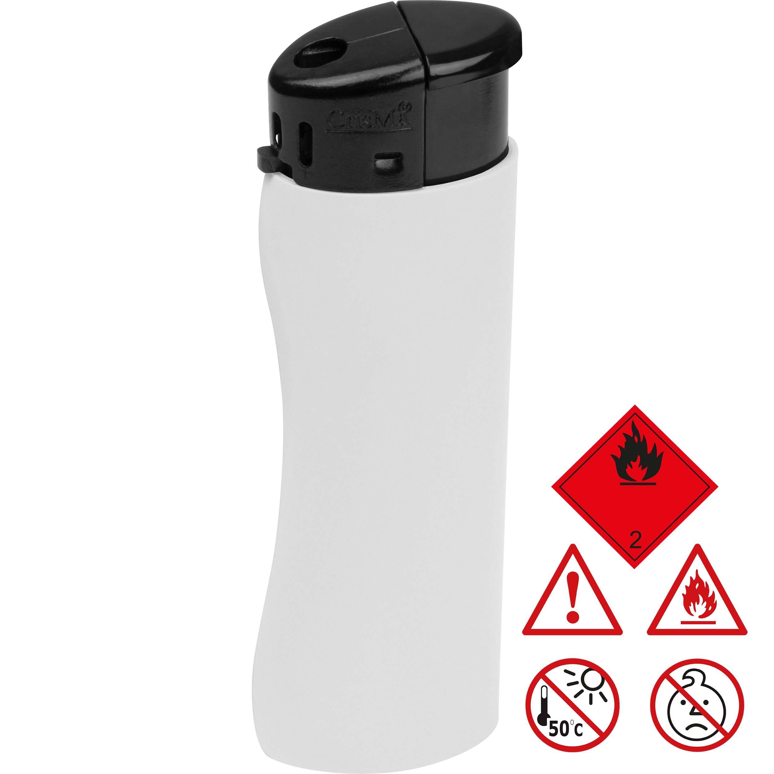 MA93777-06Elektronik Feuerzeug_ ergonomisch ANATOL_ weiss