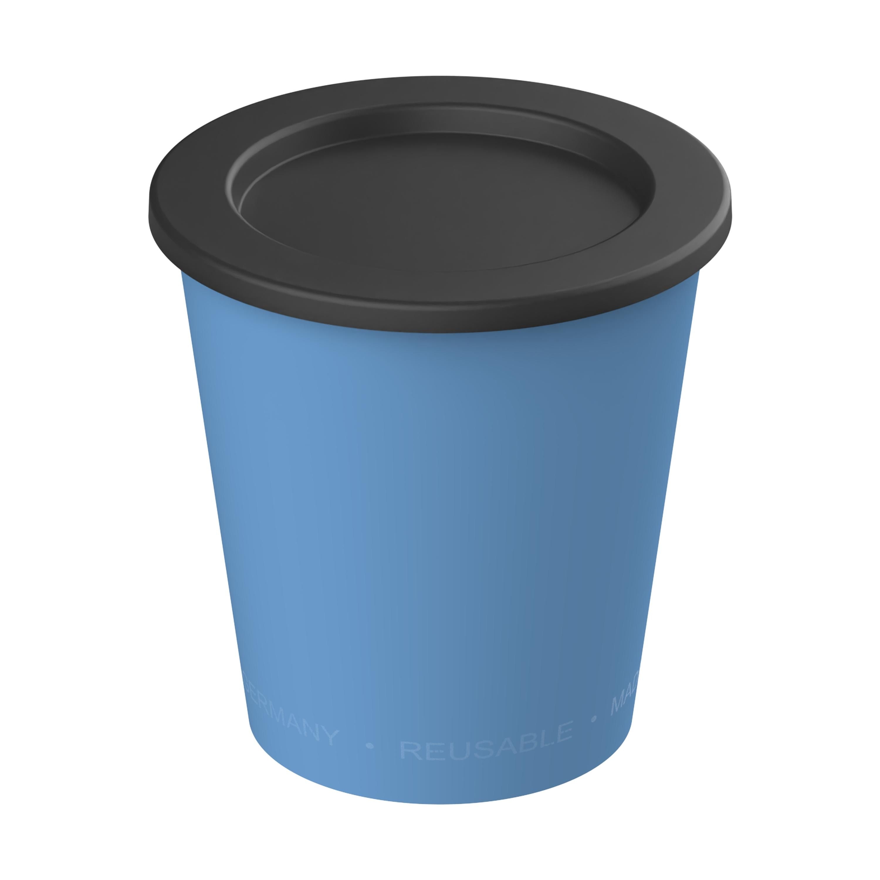 EL02098-2Dipbecher _ToGoPlus_ 200 ml_ behagliches blau_ schwarz