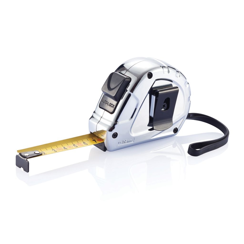 XDP112.03-23m_16mm Auto-Stopp Massband Ergonomic_ silber