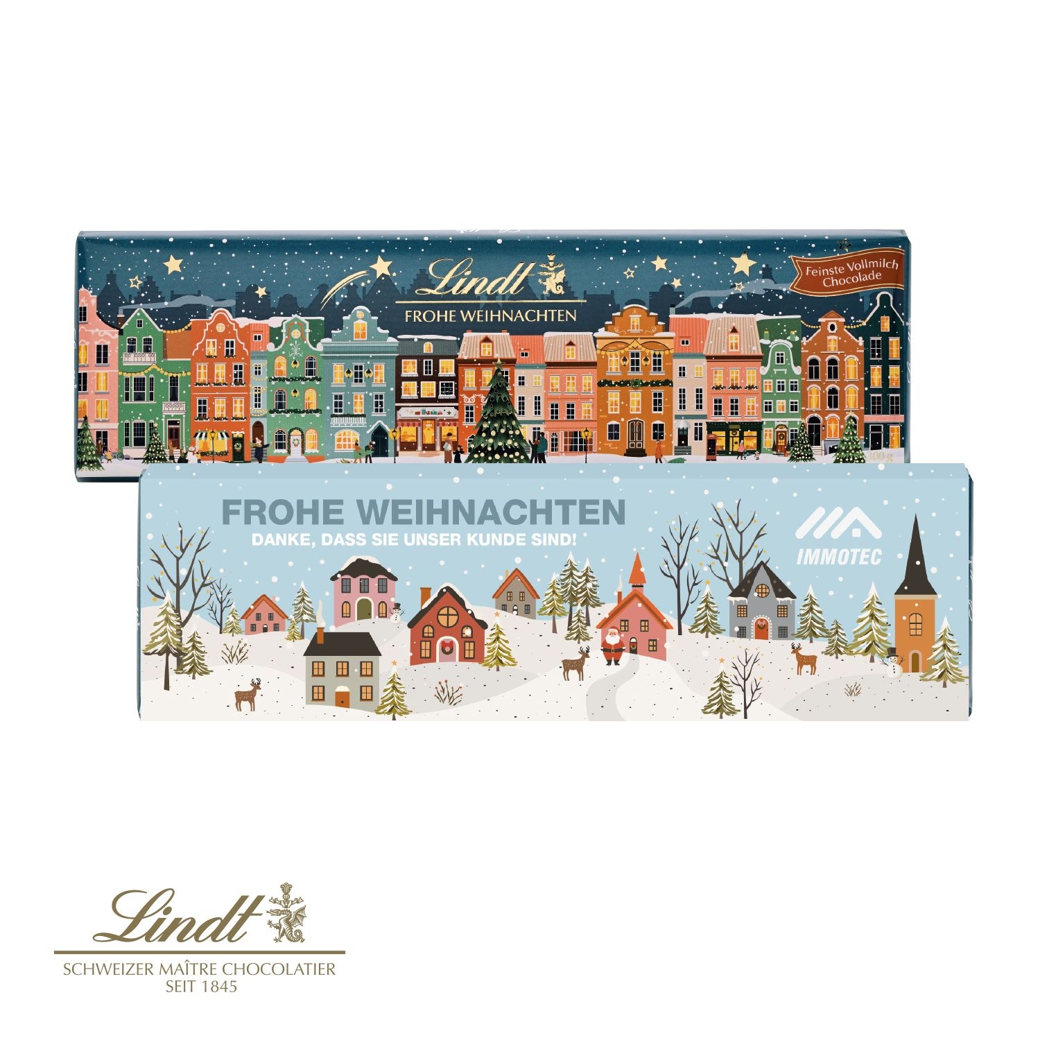 CD95602Lindt Schokoladentafel _Frohe Weihnachten_ 300 g