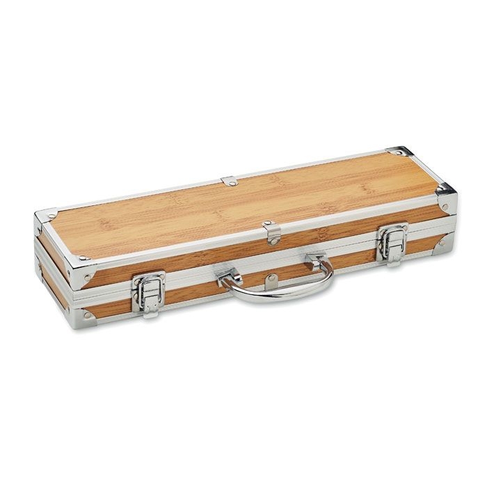 MO2471-40Tooldera 3teiliger BBQ Koffer_ holz