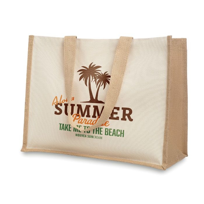 MO8967-13Campo De Fiori Jute_Canvas Shopper_ beige