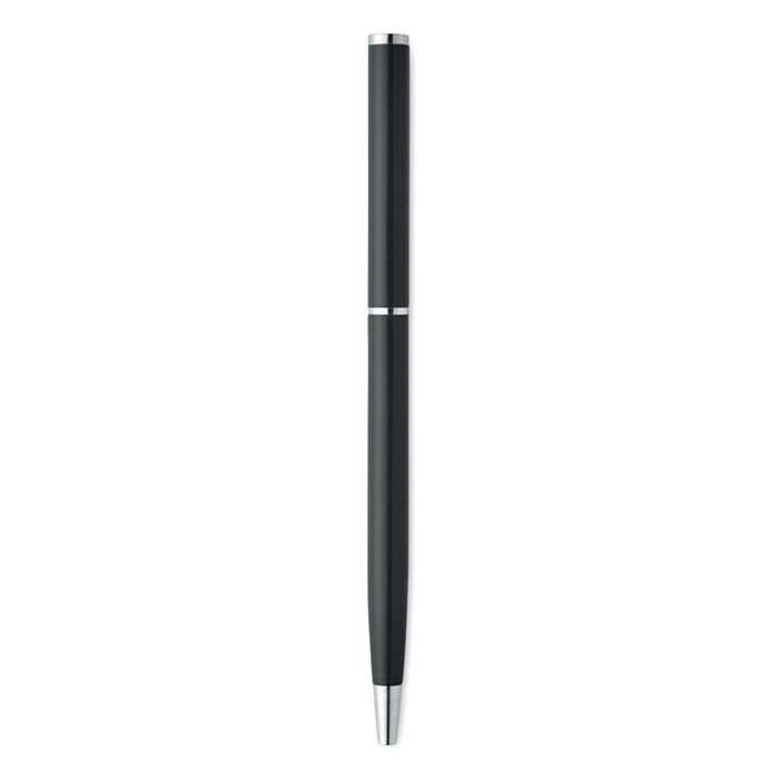 MO3139-03Nimes Drehkugelschreiber recy. Alu_ schwarz