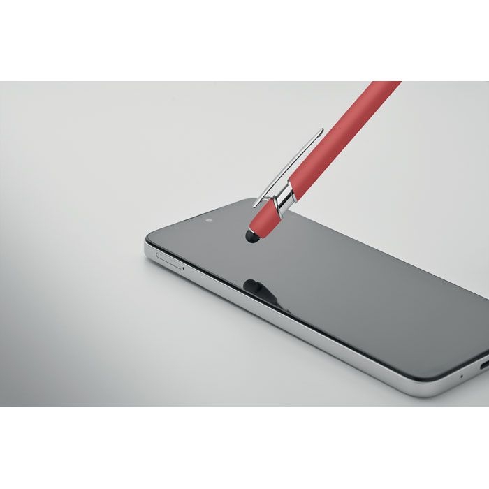 MO2798-05Siparo Druckkugelschreiber mit Stylus_ rot