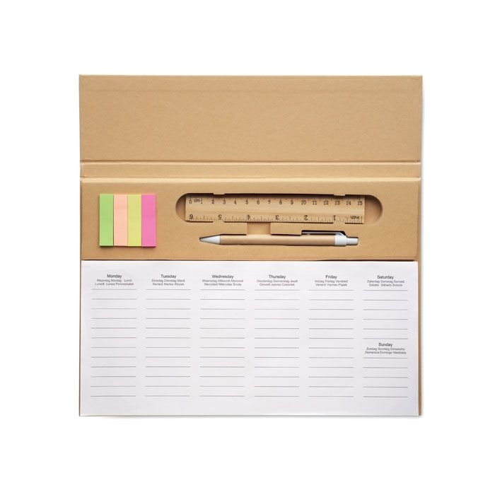 MO2289-13Memweek 125-seitiger Wochenplaner_ beige