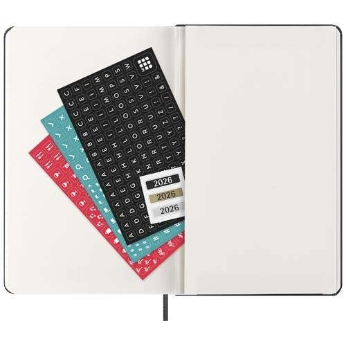 PF107937-1Moleskine Hardcover 12 Monate Wochenkalender L vertikal_ schwarz