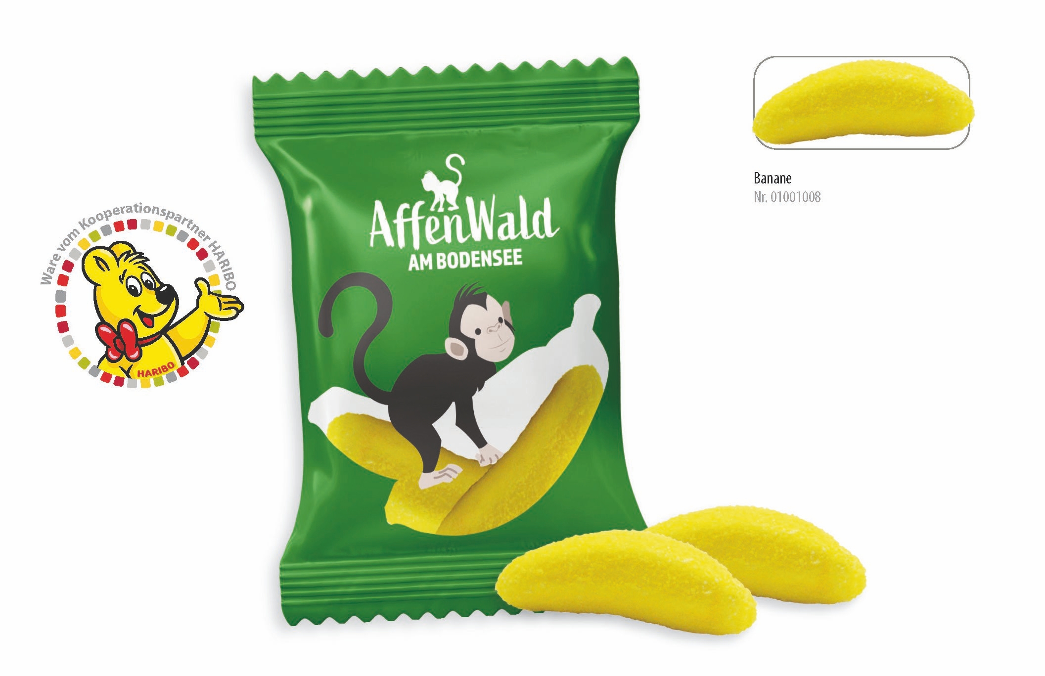 SW1008-2HARIBO Bananas Werbetuete_HARIBO Bananas_ transparente Folie