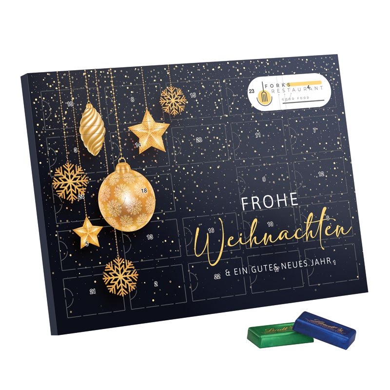 JG20201-2Premium Tisch Adventskalender Lindt_ Lindt Schokotaefelchen_ Individuelles Motiv