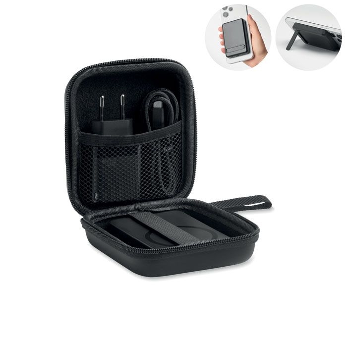 MO3177-03Atlas Reise-Set 5000mAh Powerbank_ schwarz