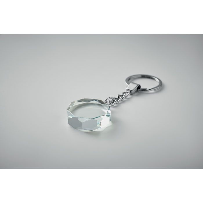 MO2657-22Roundward Schluesselanhaenger Glas rund_ transparent