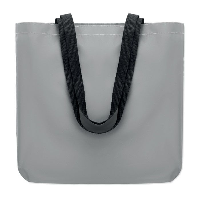 MO6302-16Visi Tote Reflektierende Einkaufstasche_ mattsilber