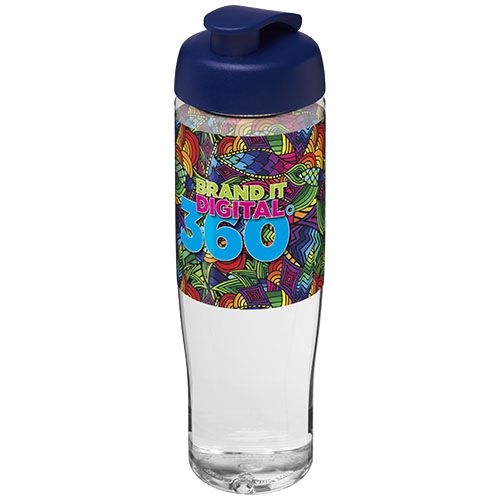 PF210040-3H2O Active® Tempo 700 ml Sportflasche mit Klappdeckel_ transparent_blau