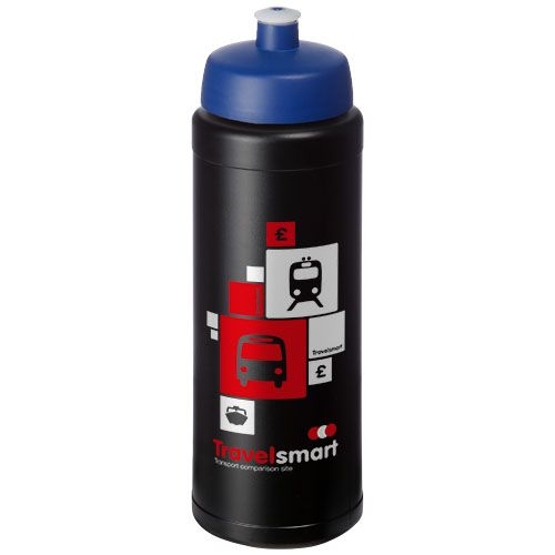 PF210689-14Baseline® Plus grip 750 ml Sportflasche mit Sportdeckel_ schwarz_blau
