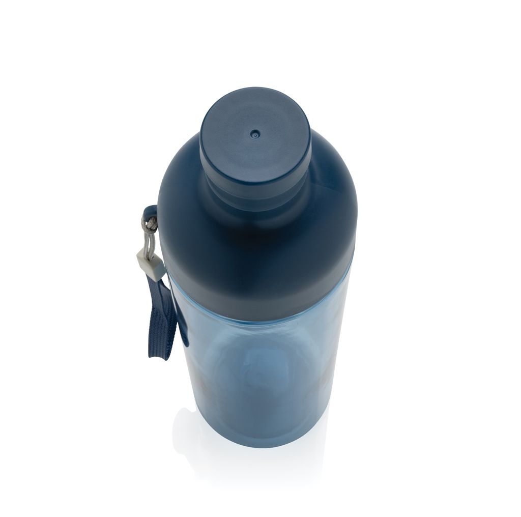 XDP437_01-0Impact auslaufsichere Wasserflasche aus RCS recyc. PET 600ml_ navy blau