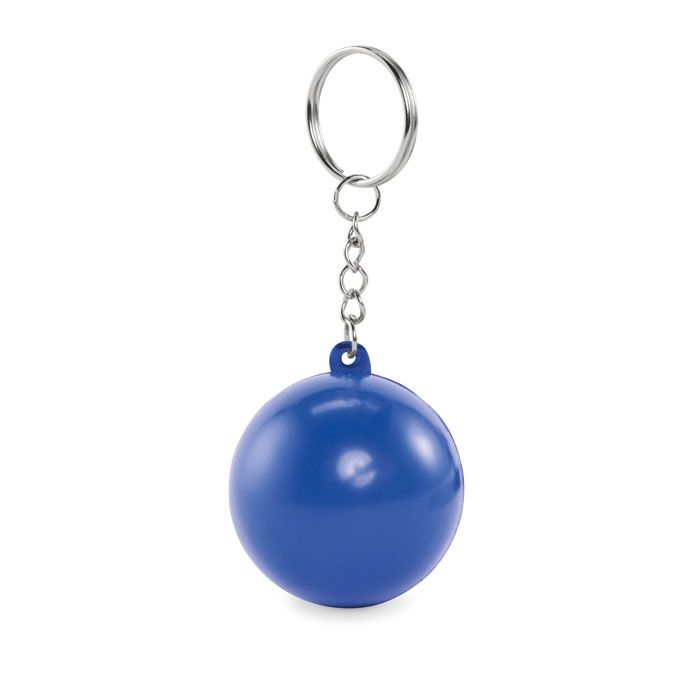 MO2454-04Cirkely Schluesselring Kugelform PU_ blau