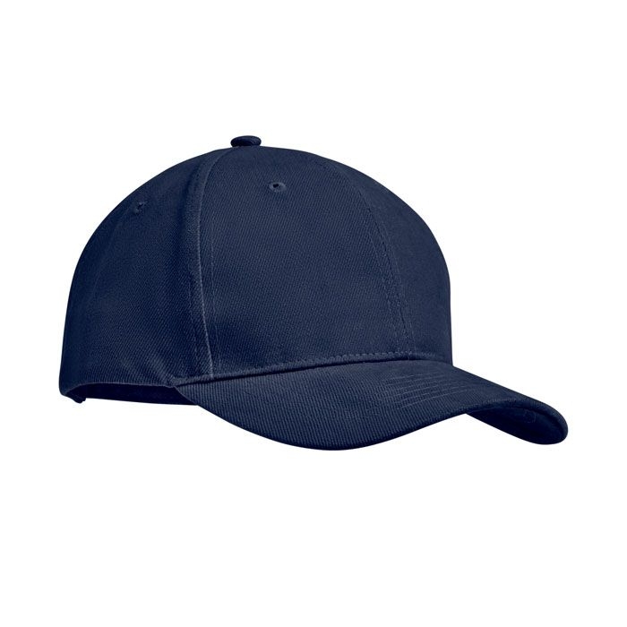 MO9643-04Tekapo Baseball cap 6 panels 270g_m²_ blau