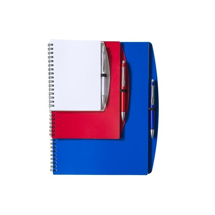 GI5140-08Notizbuch aus Kunststoff Solana_ rot