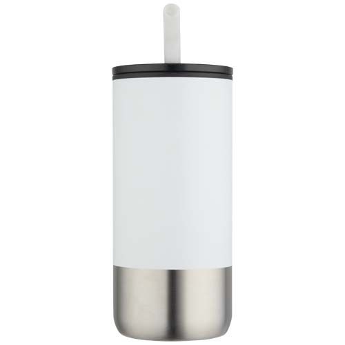 PF100918-1Grayson 480 ml RCS recycelter Isolierbecher mit Trinkhalm_ weiss